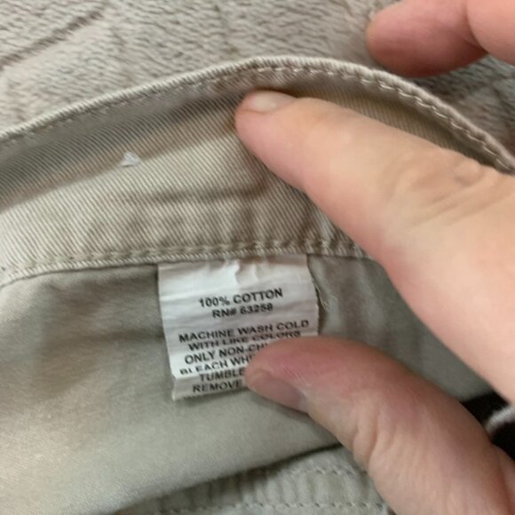 Blue Rock Mens 34 Cargo Shorts Khaki Beige Safari 100% Cotton Hiking Gorpcore - Picture 10 of 11